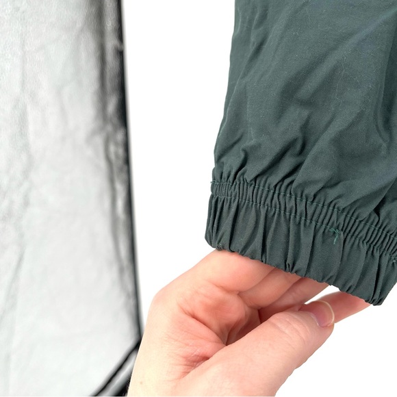 NIKE Vintage Windbreaker Women S Green Pullover Jacket Hooded Half Zip Pockets - Picture 3 of 11